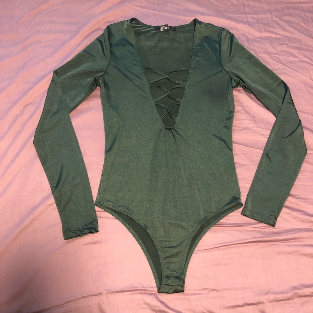Forever 21 Deep Green Bodysuit